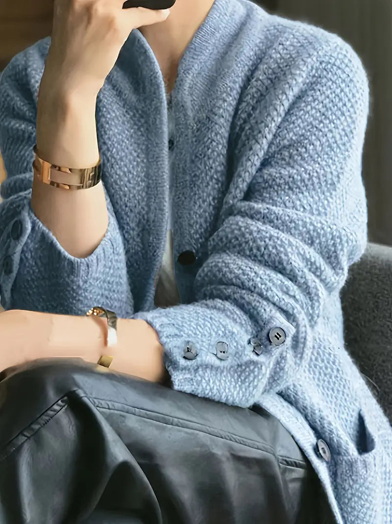 KLARINA | Kardigán z miešanky kašmíru s gombíkmi