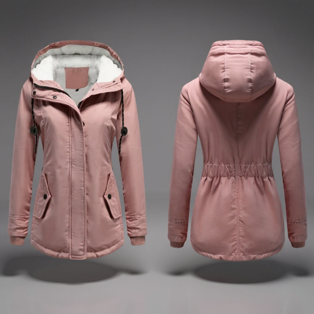 Amina | Kapucňový zimný kabát na každodenné nosenie