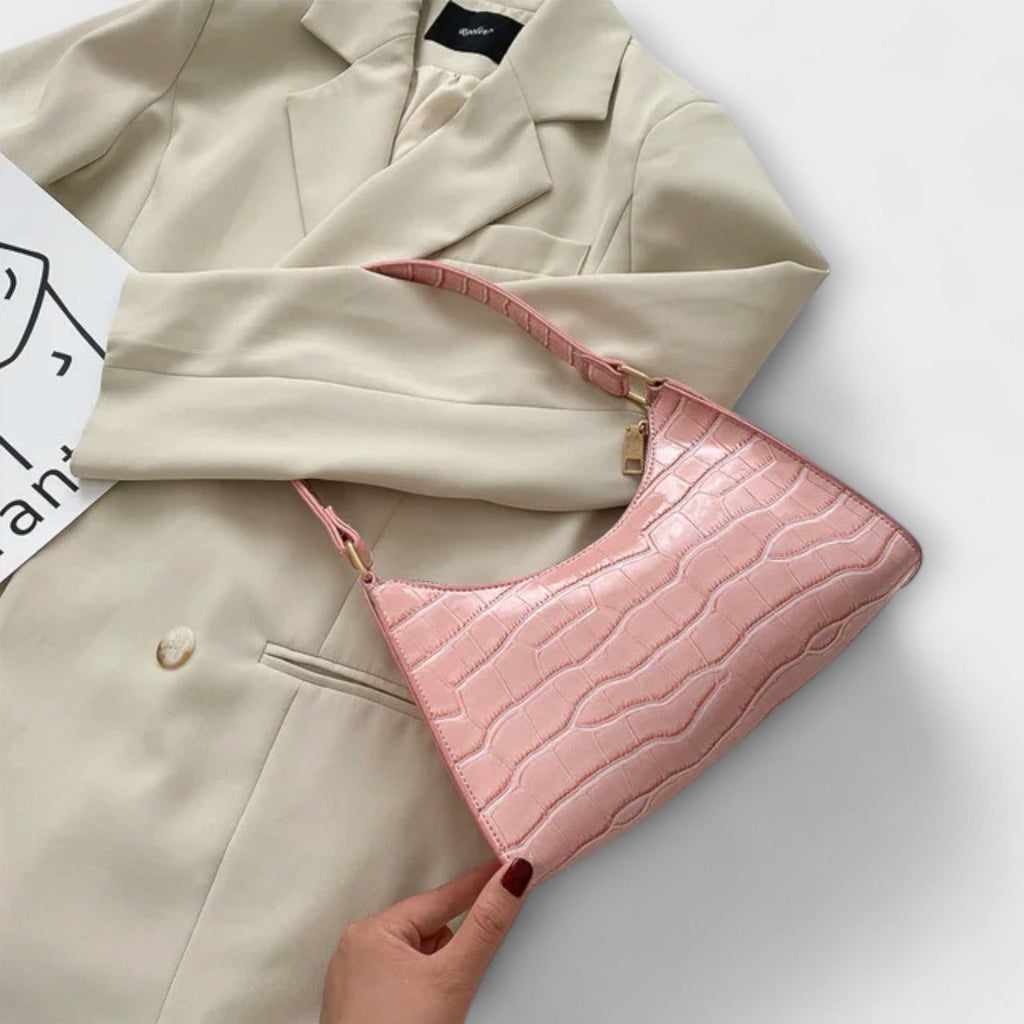 Monika｜Lesklá kožená taška