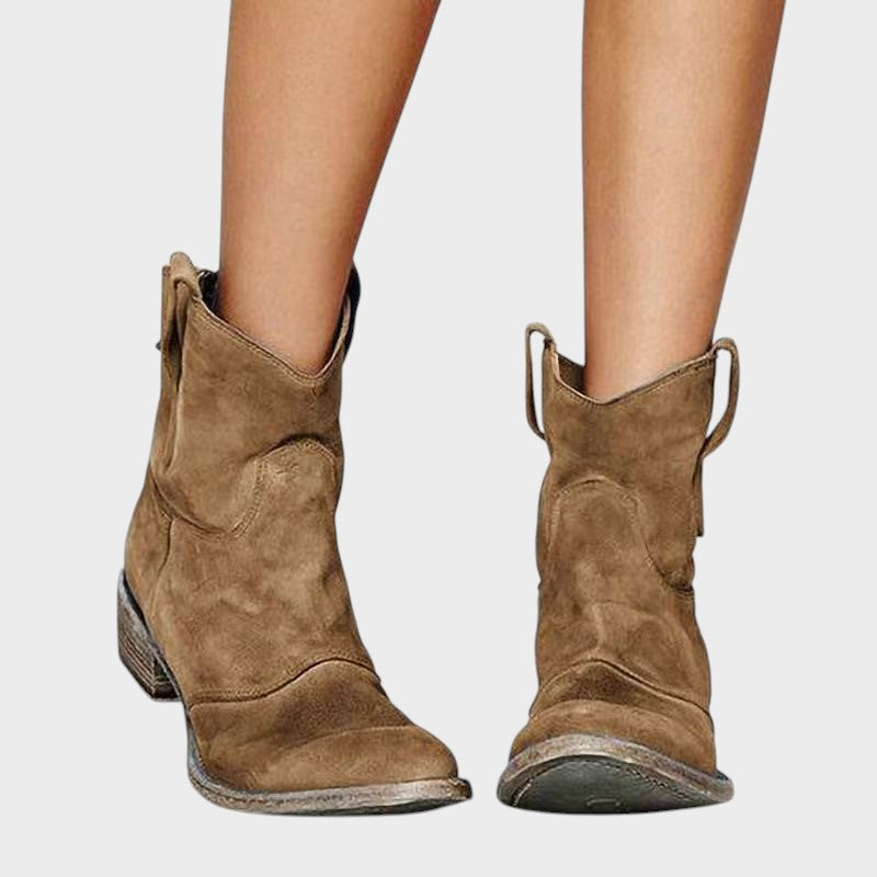 Lucia ｜členkové topánky zo semišovej kože