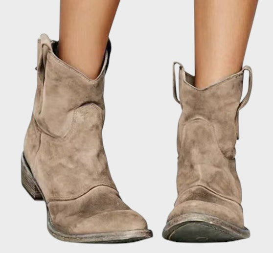 Lucia ｜členkové topánky zo semišovej kože