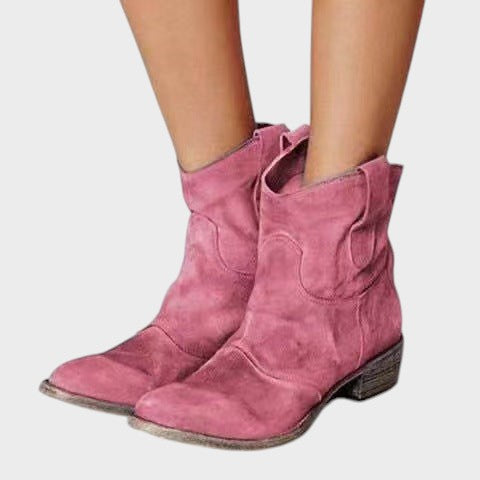 Lucia ｜členkové topánky zo semišovej kože