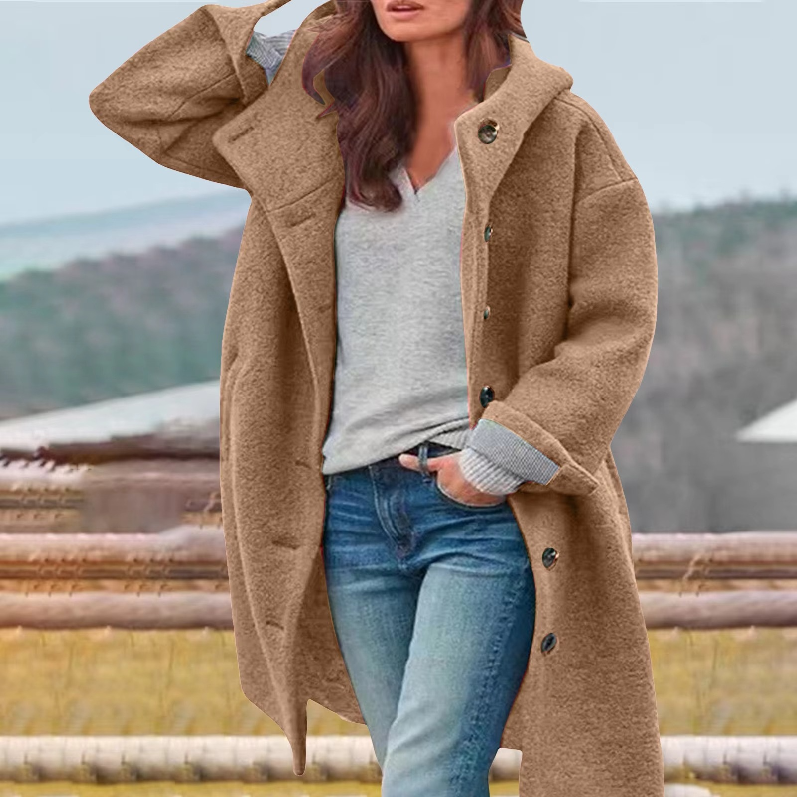 Mia | Zimný luxusný kabát s kapucňou