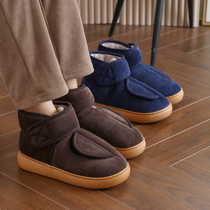 Topánky s veľkým otvorom, teplé, s protišmykovou gumovou podrážkou pre mužov a ženy
