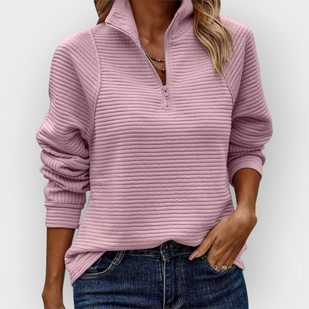 Vilja ｜ Pulóver s polovičným zipsom