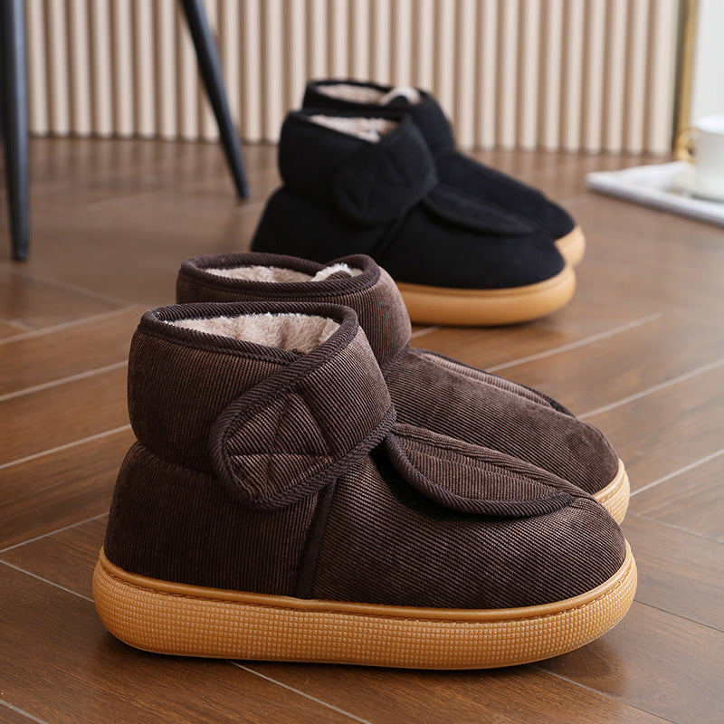 Topánky s veľkým otvorom, teplé, s protišmykovou gumovou podrážkou pre mužov a ženy