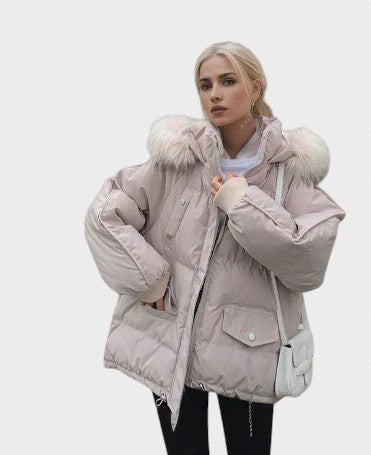Božena ｜ ŠTÝLOVÁ PREŠÍVANÁ BUNDA S KOŽUŠINOVÝM LEMOM