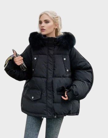 Božena ｜ ŠTÝLOVÁ PREŠÍVANÁ BUNDA S KOŽUŠINOVÝM LEMOM